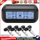 AN-10C Solar Car TPMS Tire Pressure Monitor System (Black+White Internal) Newly