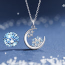 Snowflake Necklace Stars Moon Charm Necklace Snowflake Clavicle Charm Pendant