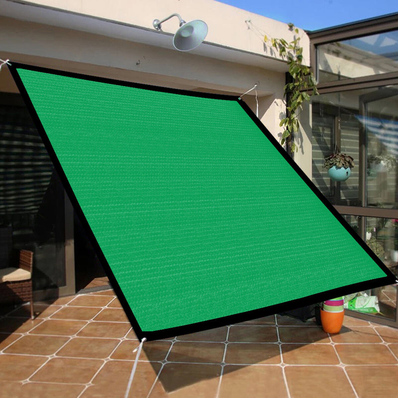 Sun Shade Sail - Canopy Awning Screen Plant Greenhouse Cover (Green 2x4m) Newly