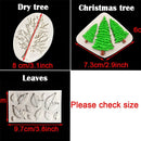DIY Chocolate Leaves Tree Shape Silicone Fondant Mold Cake Decor Mould