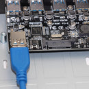 SSU FU3401 PCI-E to 4 Port USB 3.0 PCI Express Expansion Card for Desktop Newly