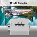 AV To RF Video Converter Mini Adapter Box Support RF 67.25/61.25MHz TV Switcher