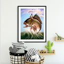 Angler Oil Paint By Numbers Kit DIY Coloring Picture Hand Painted Wall Art Cr