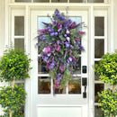 Rustic Spring Wreath Flower Farmhouse Garland Front Door Swag Wall Hanging Decor