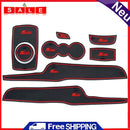 8pcs Automotive Indoor Anti-Brief Gate Slot Mat Set Car Cup Cushion Replacement
