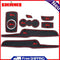 8pcs Automotive Indoor Anti-Brief Gate Slot Mat Set Car Cup Cushion Replacement