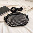 Trendy Chest Bag Rhinestone Fashionable Women Fanny Pack Nylon for Lady Sho