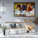Full Embroidery 11CT Cross Stitch Stamped Kit Horse for Success Printed Craft