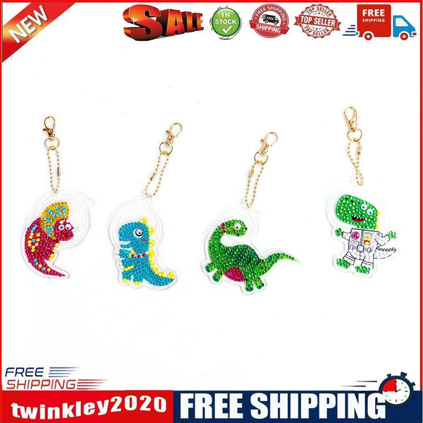 5D DIY Full Special Drill Diamond Painting Keychain Art Pendant(16x7cm)