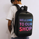 Women Men LED Display Screen Walking Advertising Backpack School Laptop Bag