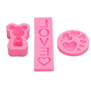 Fondant Moulds 4 Piece Fondant Jelly Foam Dessert Cake Topper Making Molds