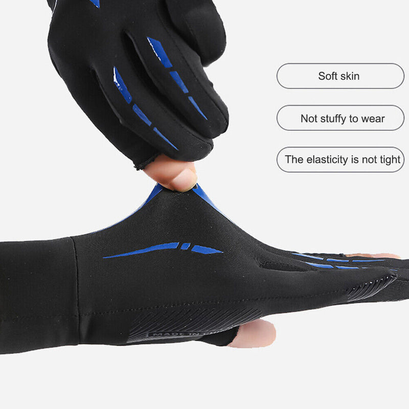 Fitness Women Men Gloves Breathable Two Finer Cuts Fishing Bicycle Bike Glove