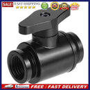 G1/4 Vent Valve Aluminum Handle Double Inner Teeth Waterway Control(Black)
