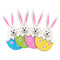 Wooden Hanging Ornaments Easter Rabbit Easter Wood Chips Easter Decorations
