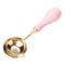 Wood Handle Sealing Wax Spoon Wax Bead Tablet Melting Spoons Craft (Pink) Newly