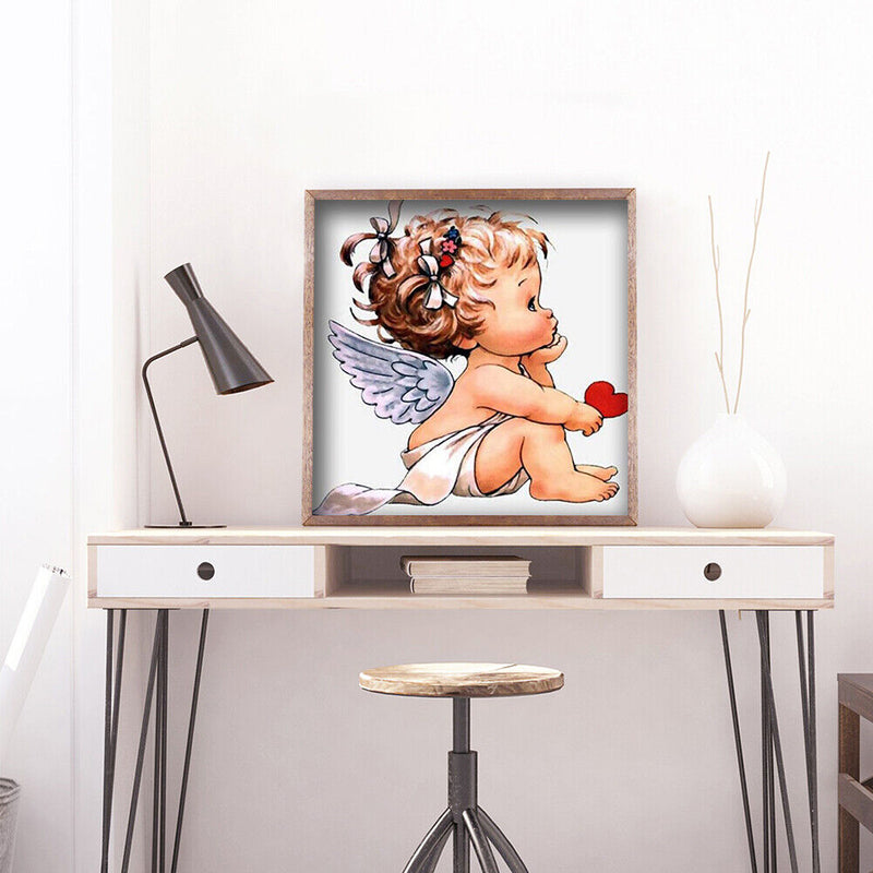 Diamond Painting Kit Angel child Full Round Rhinestone Wall Picture