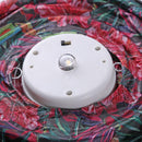 2*8inch LED Solar Lantern Waterproof Pendant for Decor(Black Base Flower B)