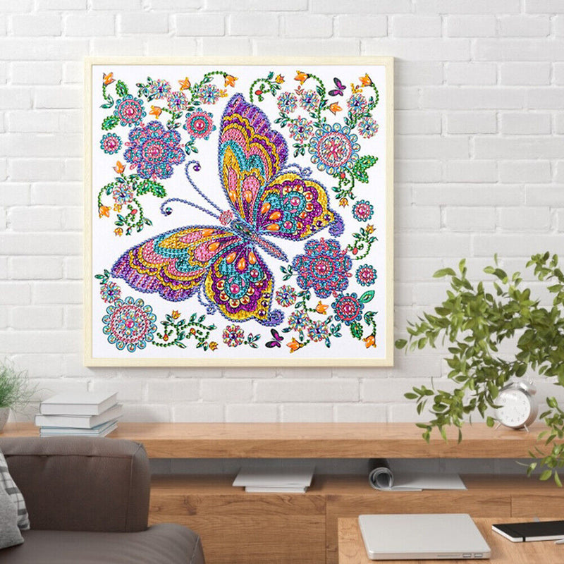 5D DIY Diamond Painted Special Shaped Diamond Butterfly yk122