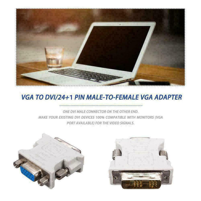 DVI D 24+1 zu/auf VGA Digital Adapter D Sub PC TFT F1R P3 Monitor Stecker L3U0