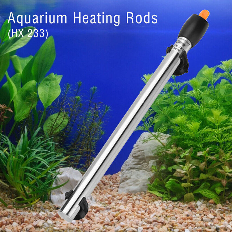 Submersible Fish Tank Water Heat Stainless Steel Auto Heating Rods (500W) Newly