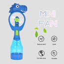 Handheld Spray Fan Comfortable Cool Mist Dinosaur Fan for Kids (Blue)