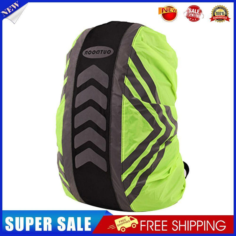 Backpack Rain Cover Reflective Waterproof Climbing Bag Dust Raincover (L)