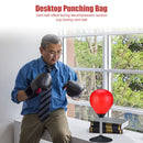 Desktop Punching Bag Suction Cup Stress Burster Relief Ball with Pump for Office