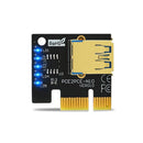 009S-Plus PCI-E Riser Card PCIe 1X to 16X Extender for BTC Miner (Grey)