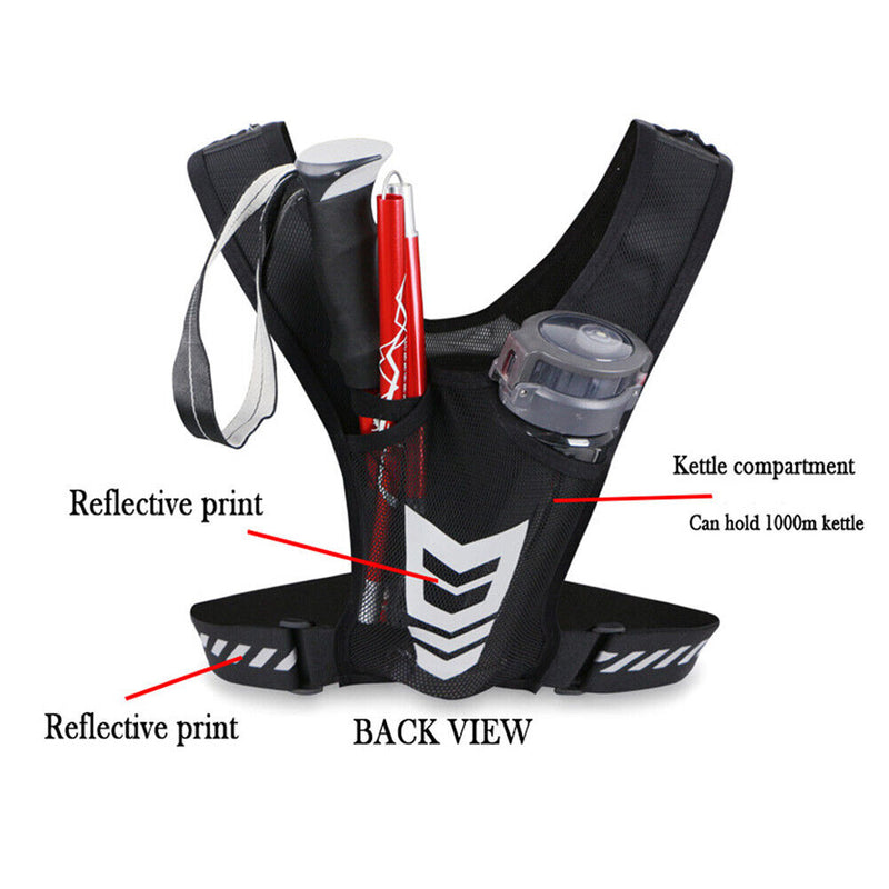 Cycling Vest Unisex Lightweight Running Chest Bag Elastic Tank Top for Men Women