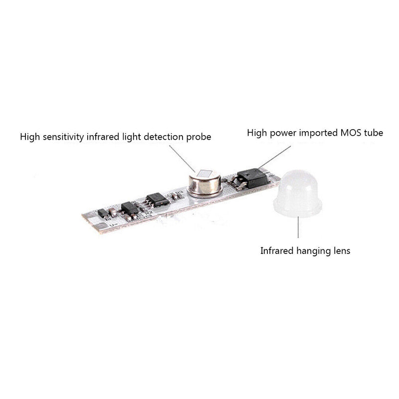 3.7V Human Body Infrared Sensor Kitchen Cabinet Light Circuit Board Switch