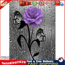 5D DIY Full Round Drill Diamond Painting Rose Drawing Newly
