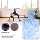 #A PU+Rubber Thickness Yoga Mat Non-Slip Exercise Pad with Position Line