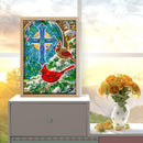 5D DIY Cross Luminous Diamond Painting Full Round Drill Mosaic Picture Wall A