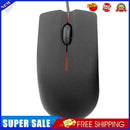 USB Wired Optical Mouse Desktop Laptop PC Ergonomics Office Mice (Black)
