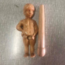 Creative Toilet Paper Roll Holder Statue Funny Wood Boy Shape Tissue Towel Stand