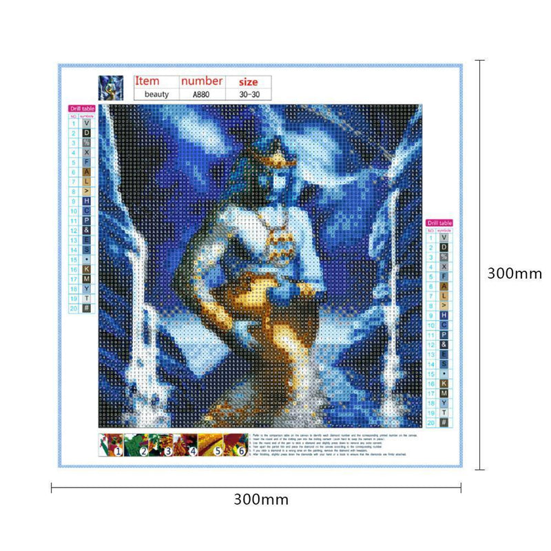 5D DIY Full Drill Diamond Painting Constellation Cross Stitch (Aquarius) Newly