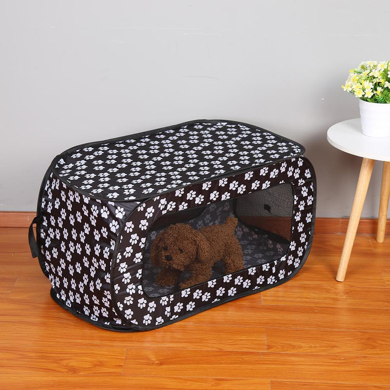 Folding Pet Tent Fence Portable Rectangular Puppy Kennel Dog House Cage Playp