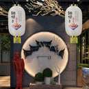 Japanese Lantern with Tassel Waterproof Festival Hanging Light Decor (G)