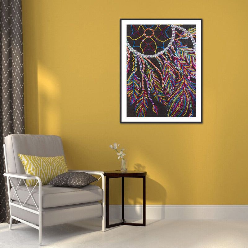 5D Diamond Painting Kit DIY Beaded Dreamcatcher Partial Special Shape Drill Arts