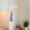 Wooden Hanger Storage Rack Punch Free Home Decorative Behind Door Back Racks