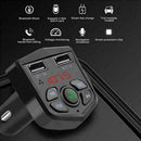 1x Bluetooth 5.0 Handsfree Car Kit FM Transmitter Quick USB Dual 2021 A4Z4