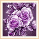 Rose 5D Diamond Painting Embroidery DIY Craft Cross Stitch Decor(Burgundy Newly