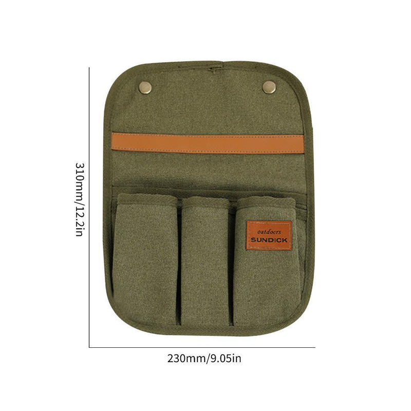 Wheelchair Armrest Accessories Side Bags & Portable Pouches (Army Green)
