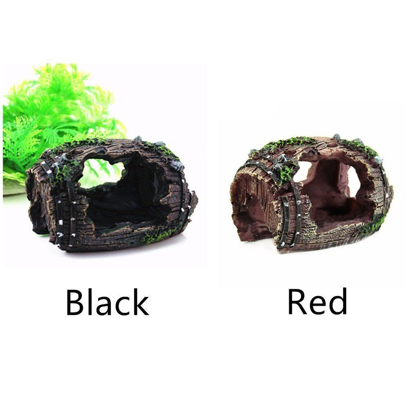 Wreck Barrel Fish Tank Decoration Aquarium Ornament Pet Supplies Home Decor
