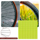 Spoke Reflector 12 Pieces MTB Bike Wheel Spoke Reflective Strips (Yellow) Newly