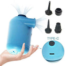 Portable USB Electric Air Pump +4 * Nozzles For Car For Blowing Deflates N1L9
