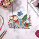 DIY Applique Diamond Snowman Christmas Tree Wall Hanger Acrylic Kit Pendant
