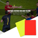 PVC Soccer Referee Red Yellow Cards Football Match Training Tool (2pcs)