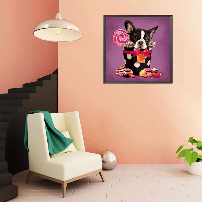 5D DIY Diamond Painting Kits Full Round Drill Dog Mosaic Picture Wall Decor