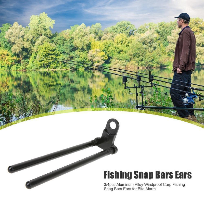 Windproof Stick Connect with Bite Alarm Carp Fishing Accessories (Black) Newly